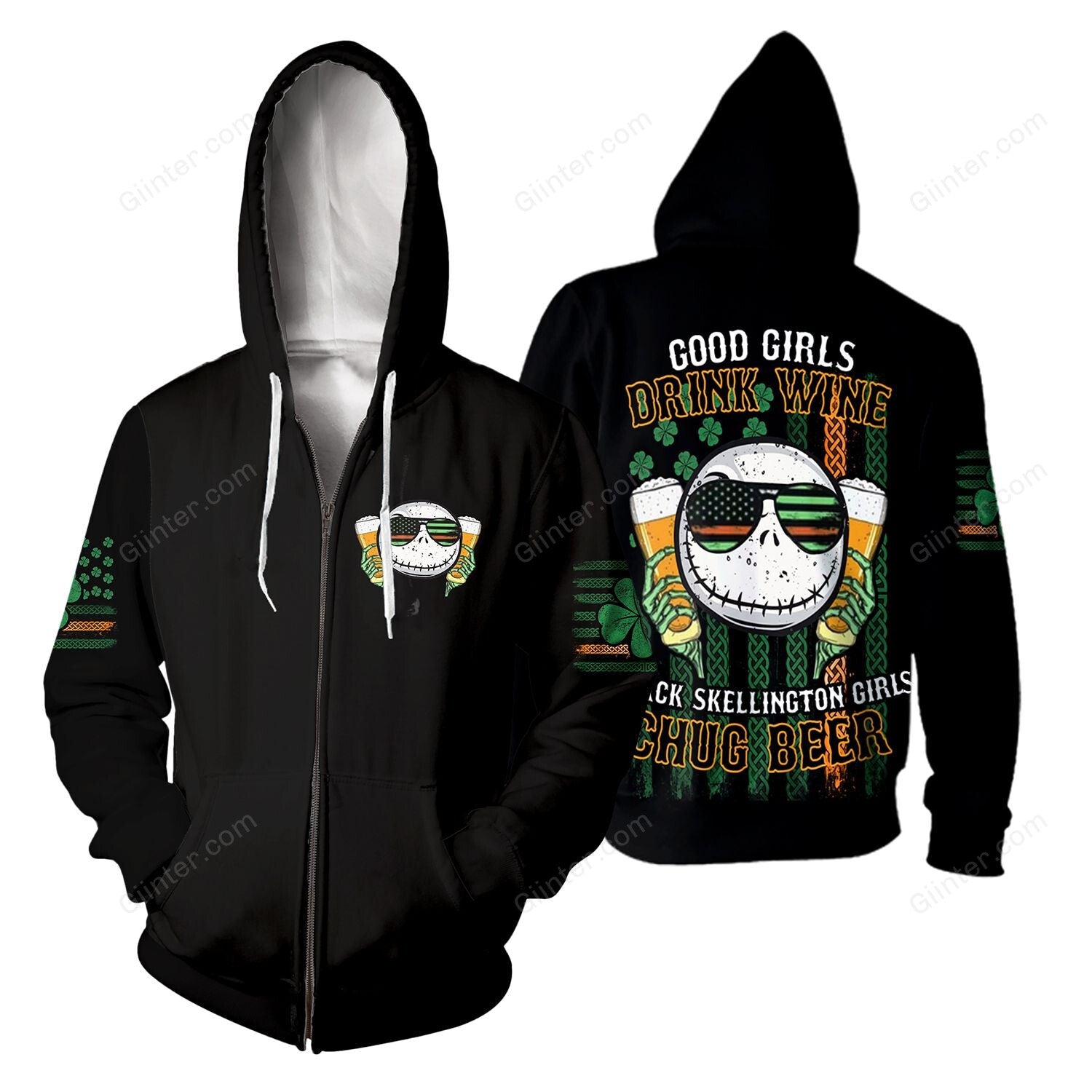 Unisex Jack Skellington 3D Hoodie 564