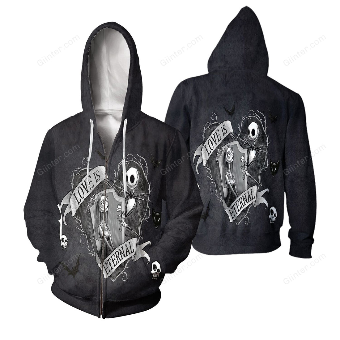 Unisex Jack Skellington 3D Hoodie 566