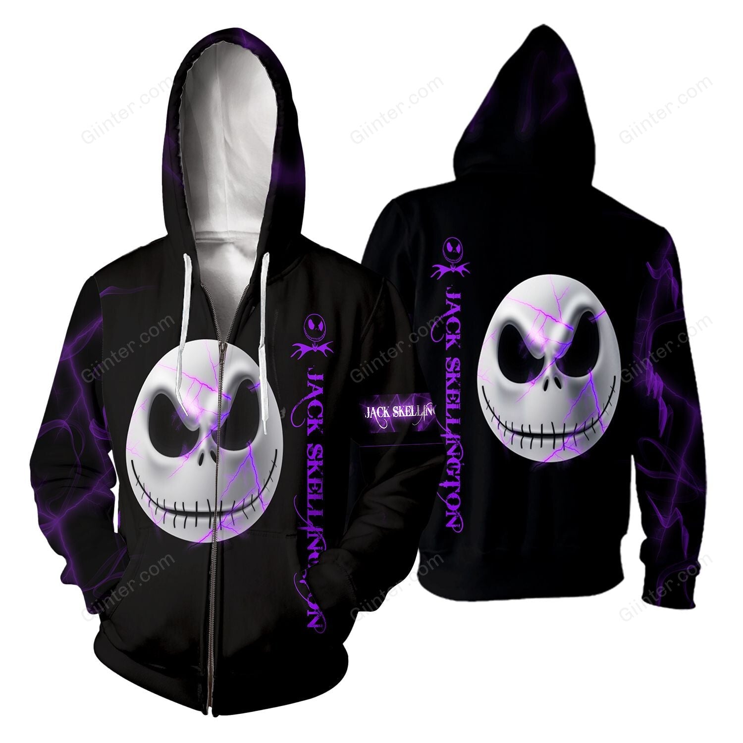Unisex Jack Skellington 3D Hoodie 567