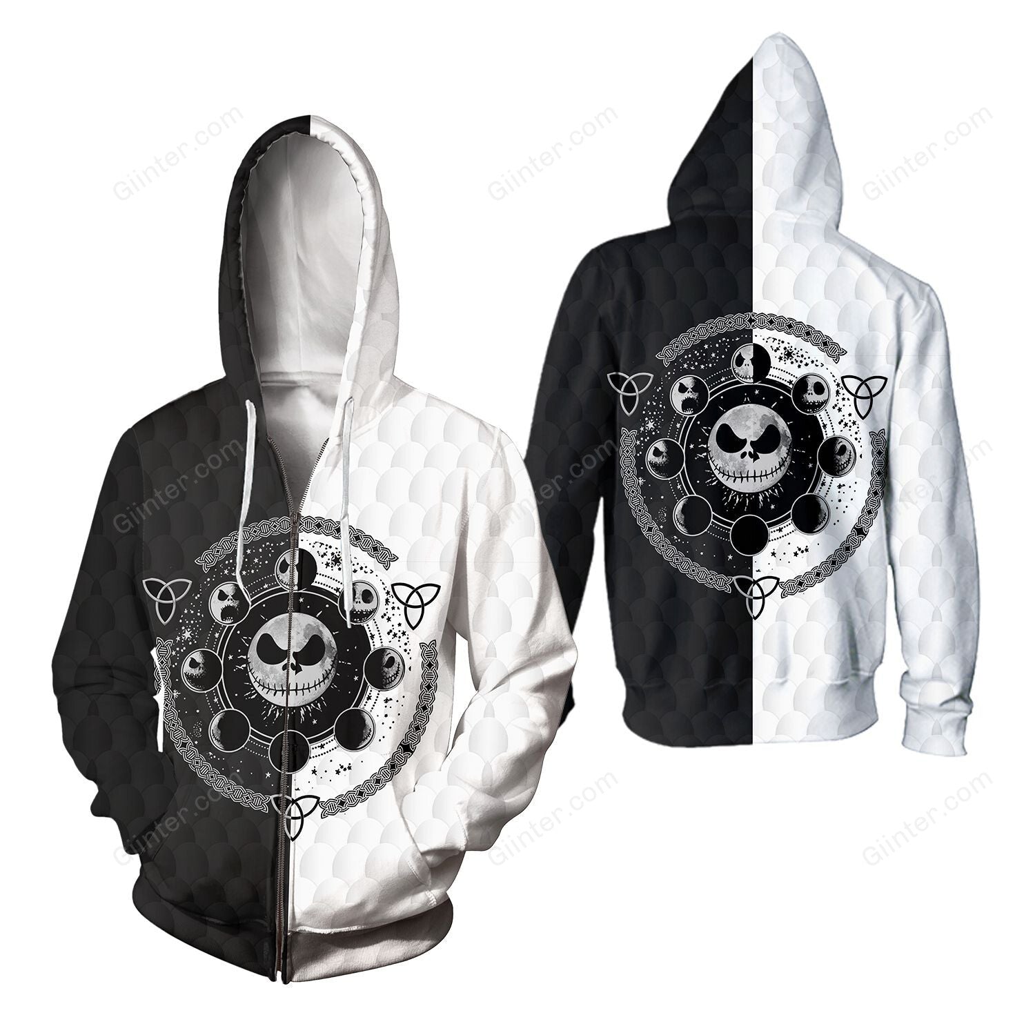 Unisex Jack Skellington 3D Hoodie 568