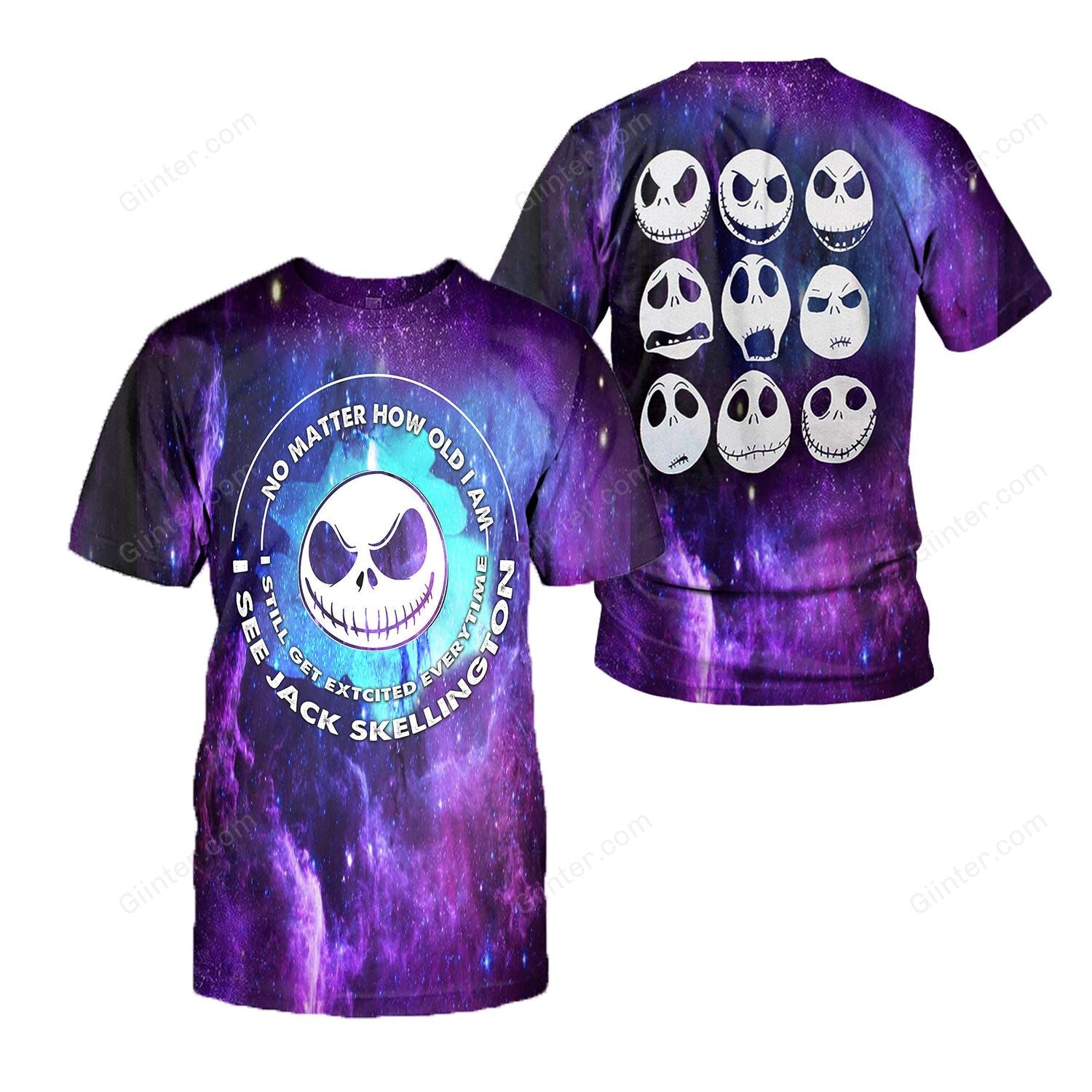 Unisex Jack Skellington 3D Hoodie 569