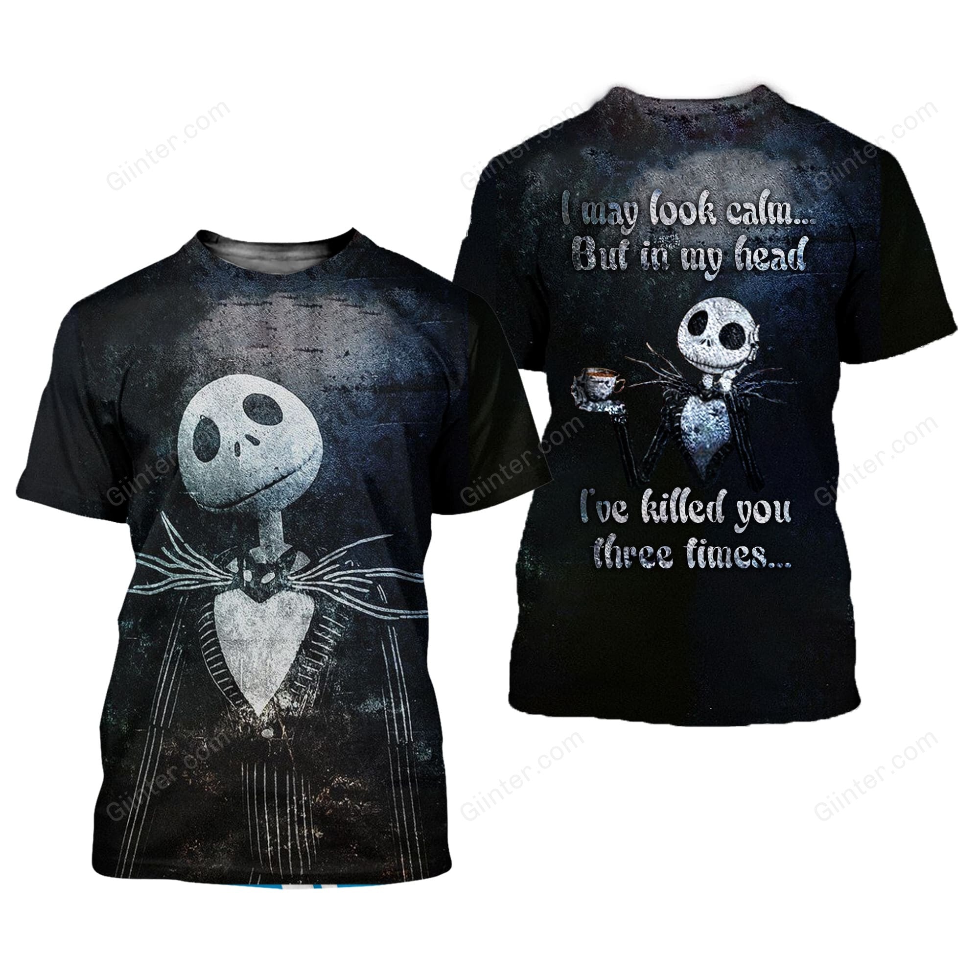 Unisex Jack Skellington 3D Shirts 626
