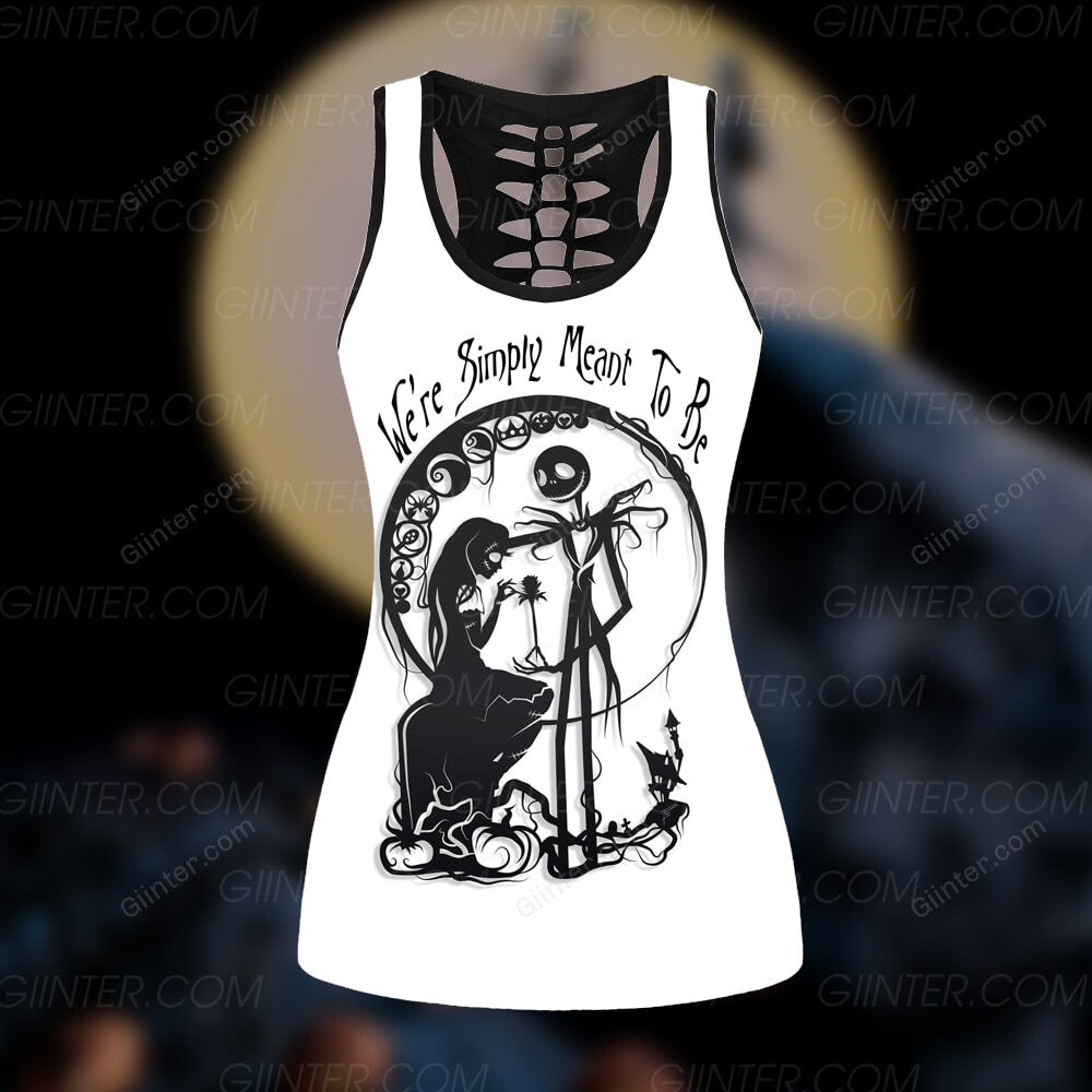 We're Simply Meant To Be Jack Skellington & Sally Women Tank Top & Legging GINNBC99038