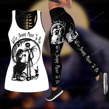 We're Simply Meant To Be Jack Skellington & Sally Women Tank Top & Legging GINNBC99038