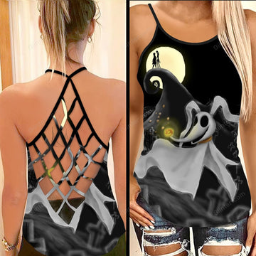 Zero Dog Criss-Cross Tank Top & Sleeveless Beach Dress GINNBC00069