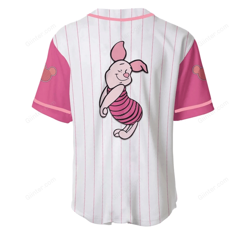 Winnie The Pooh Baseball Jersey Shirt GINPOOH13