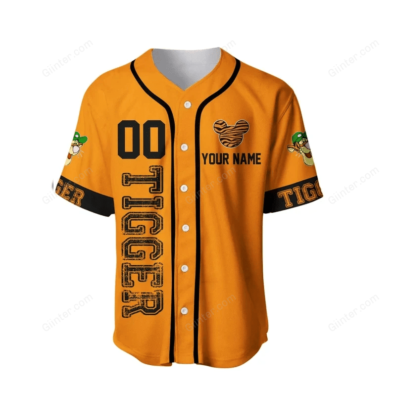 Winnie The Pooh Baseball Jersey Shirt GINPOOH15