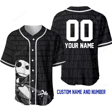 Jack Skellington Baseball Jersey Shirt GINNBC99308