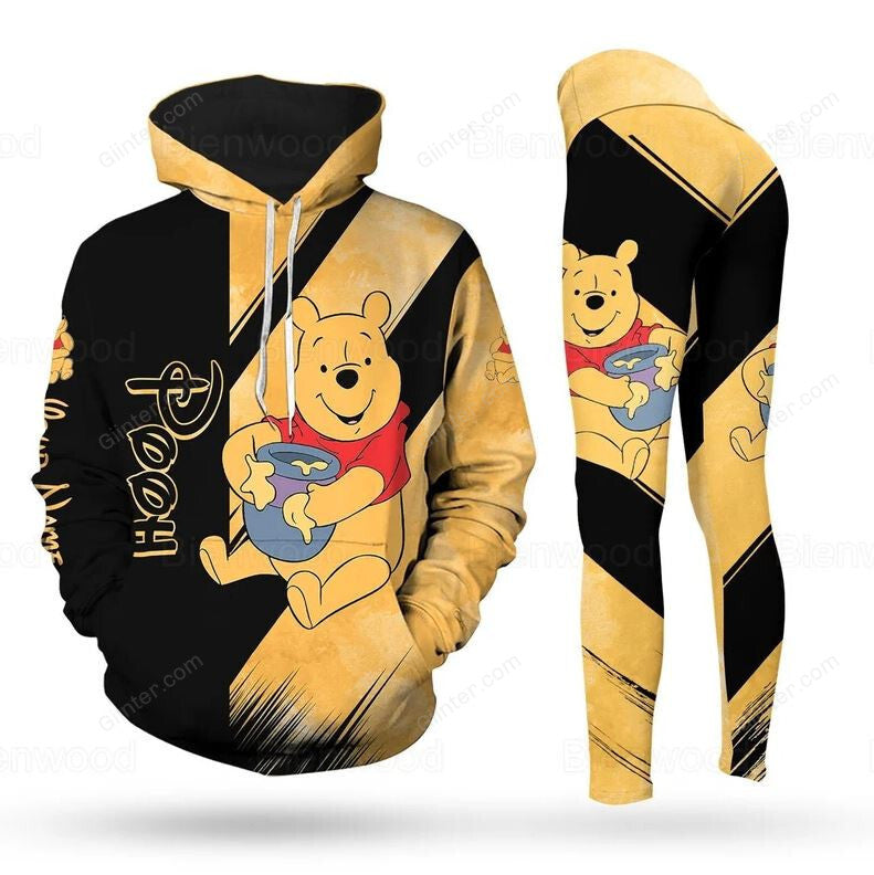 Winnie The Pooh - Personalized Heavy Fleece Hoodie And Leggings GINPOOH17