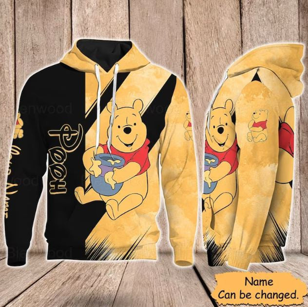 Winnie The Pooh - Personalized Heavy Fleece Hoodie And Leggings GINPOOH17