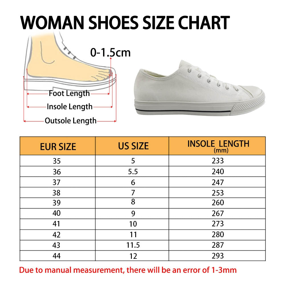 Cute Cows Low Top Shoes GINCOW63