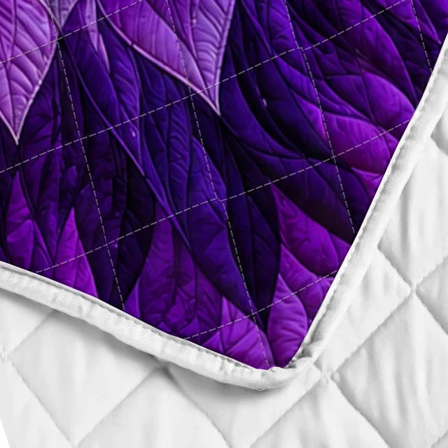 Purple Pattern Quilt Blanket QLT002