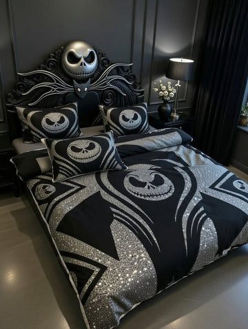 Jack Skellington Nightmare Dressed Duvet Cover Bedding Set GINNBC1327