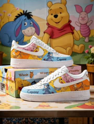 Winnie The Pooh Casual Sneakers Genuine Leather NAF Shoes GINPOOH25