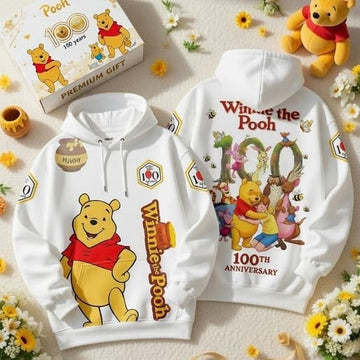 100th Anniversary Winnie The Pooh - Combo Heavy Fleece Hoodie And Leggings GINPOOH22