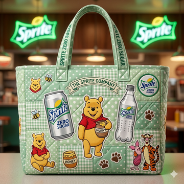 Sprite & POOH Quilt Handbag GINPOOH37