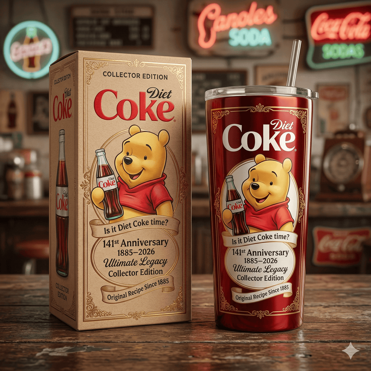 Diet Coke With Pooh - Tumbler GINPOOH41