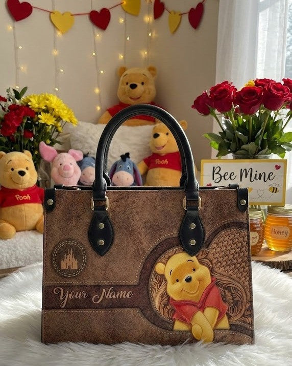 100th Anniversary Pooh - Premium PU Leather Bag & Wallet GINPOOH53