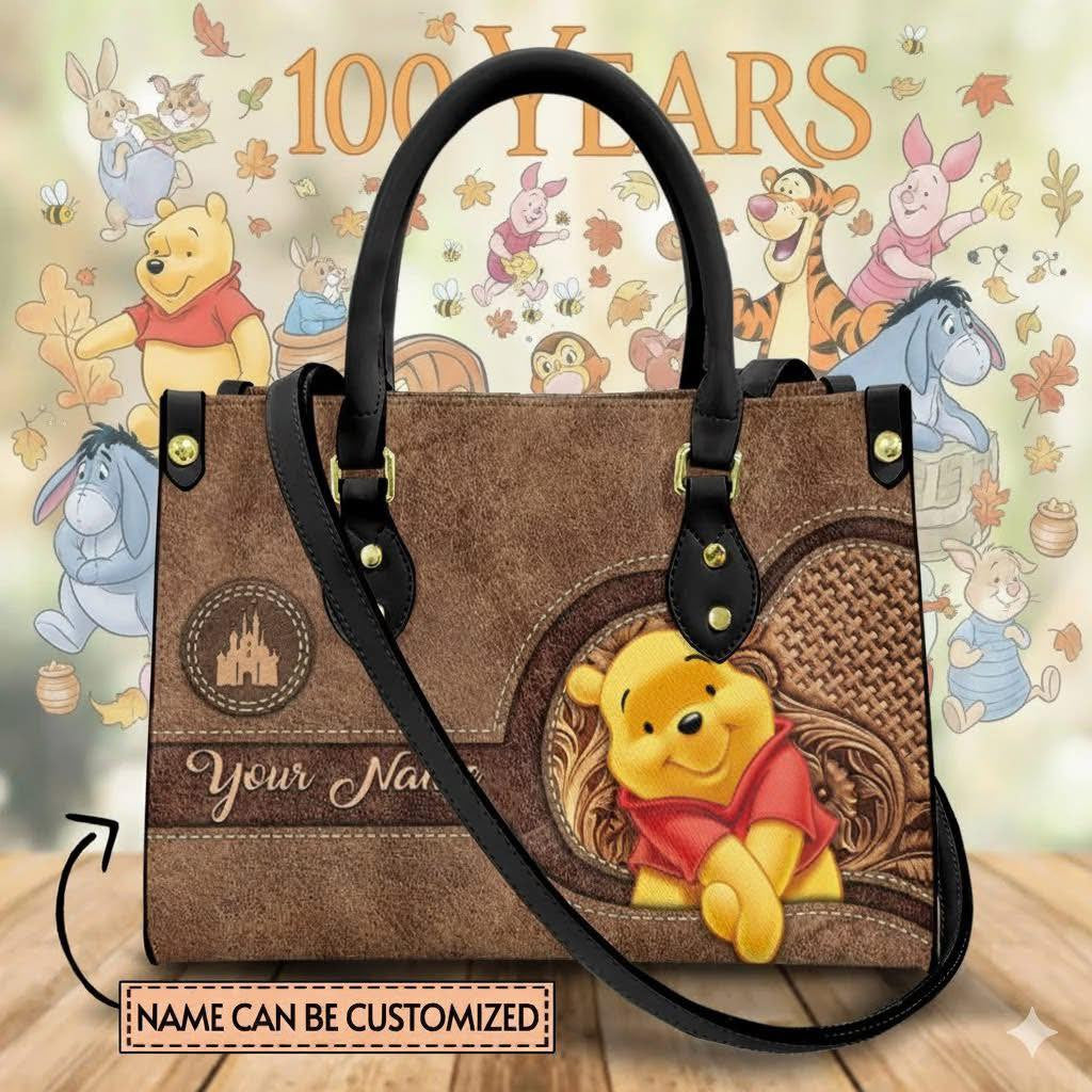 100th Anniversary Pooh - Premium PU Leather Bag & Wallet GINPOOH53