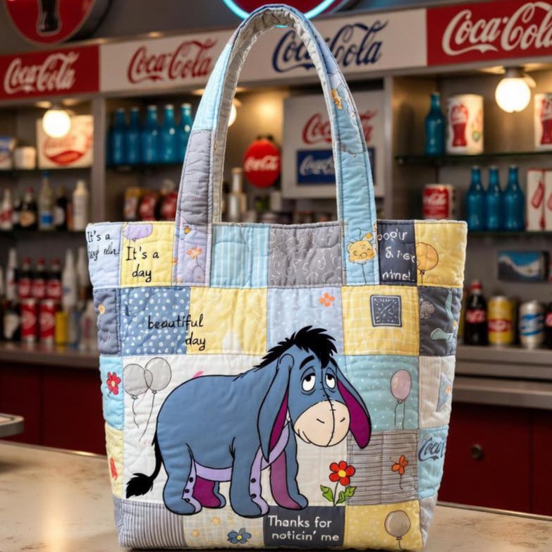 Thanks For Notice Me Eeyore Quilt Handbag GINPOOH50