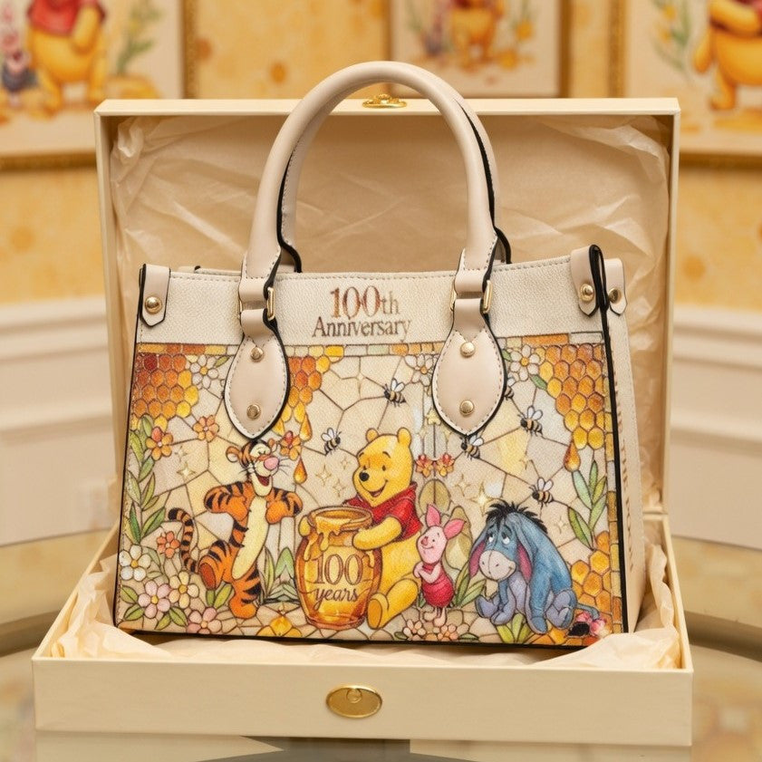 100th Anniversary Pooh - Premium PU Leather Bag & Wallet GINPOOH57