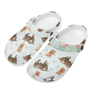 Highland Cows - Adult/Kid Casual Clogs GINCOW10