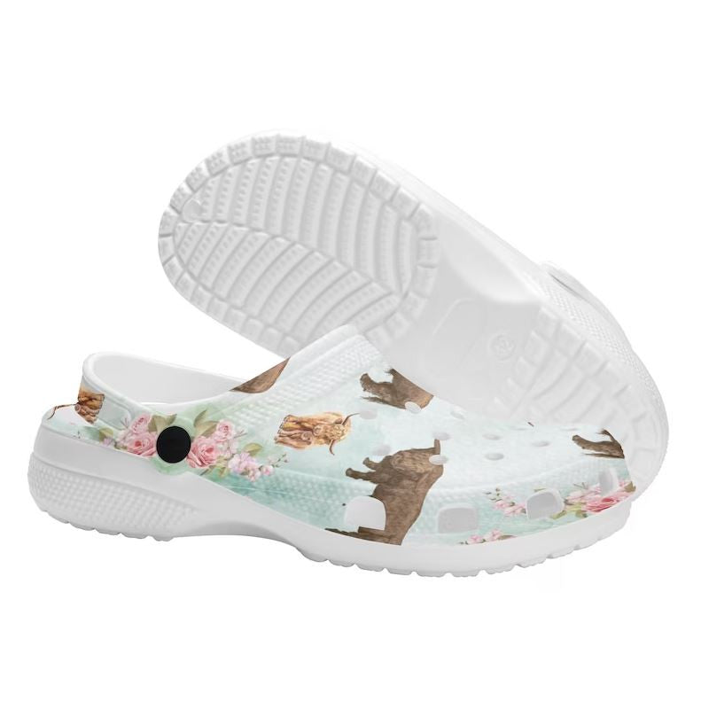 Highland Cows - Adult/Kid Casual Clogs GINCOW10
