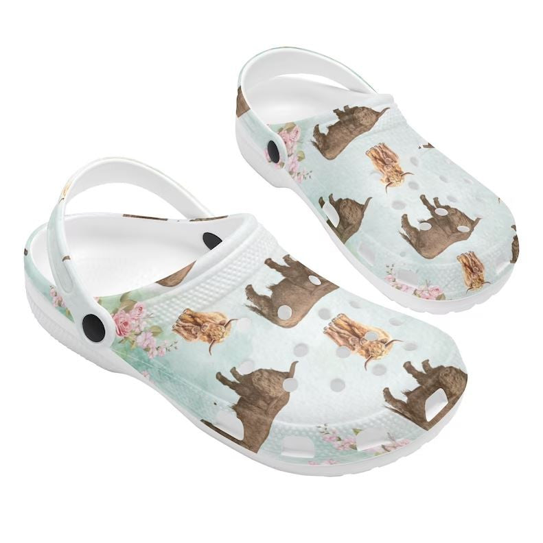 Highland Cows - Adult/Kid Casual Clogs GINCOW10