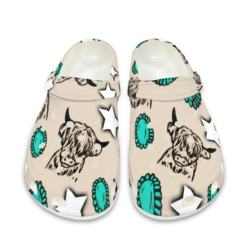 Highland Cows - Adult/Kid Casual Clogs