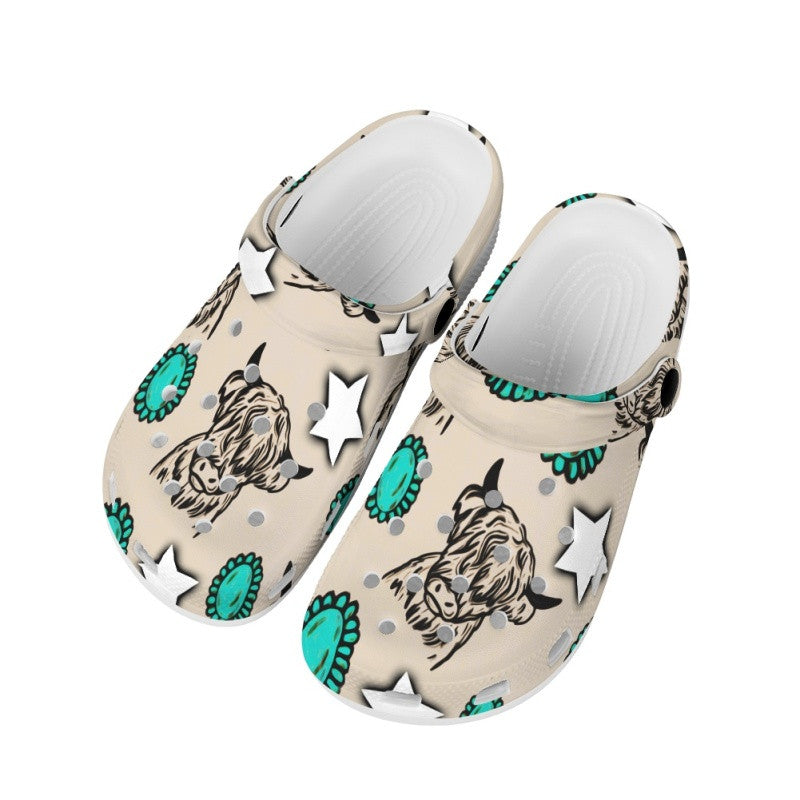 Highland Cows - Adult/Kid Casual Clogs