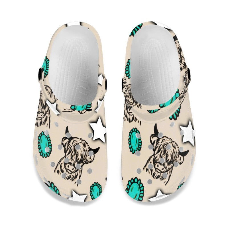 Highland Cows - Adult/Kid Casual Clogs
