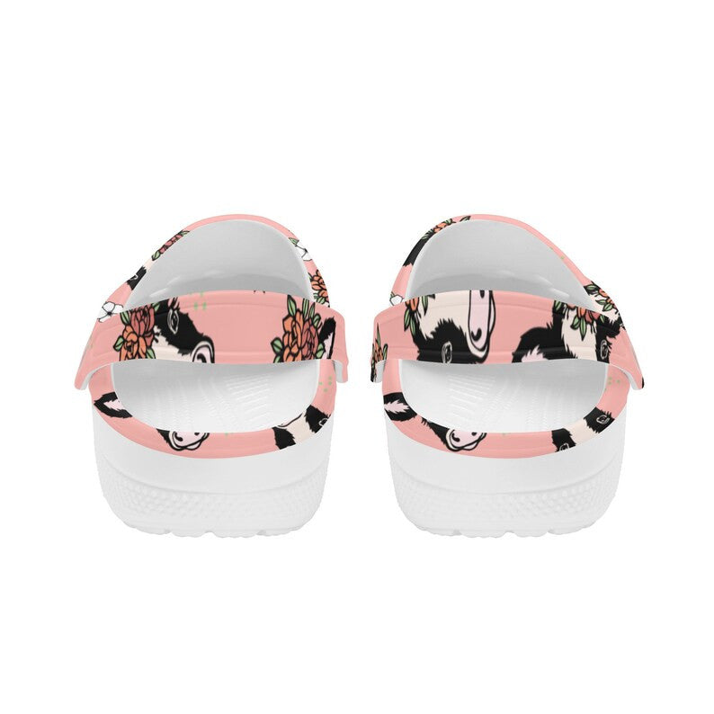 Pink Cow Girl - Adult/Kid Casual Clogs
