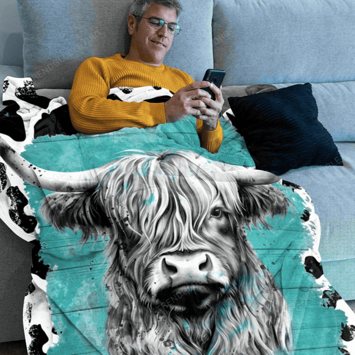 Cute Highland Cows Blanket