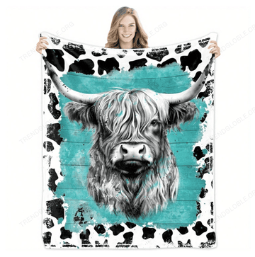 Cute Highland Cows Blanket