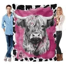 Cute Highland Cows Blanket