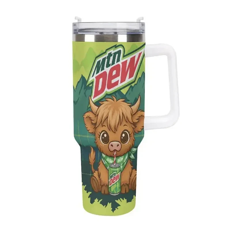 Highland Cows & Mtn Dew - Tumbler 40OZ
