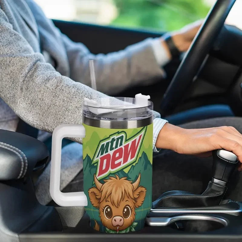 Highland Cows & Mtn Dew - Tumbler 40OZ