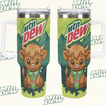 Highland Cows & Mtn Dew - Tumbler 40OZ