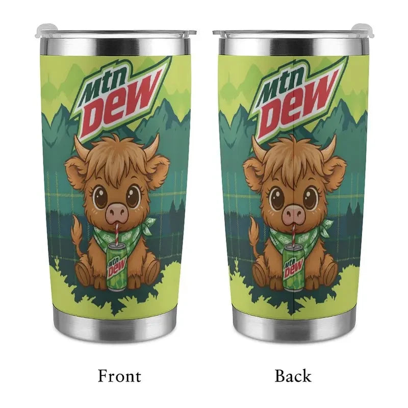 Highland Cows & Mtn Dew - Tumbler 40OZ