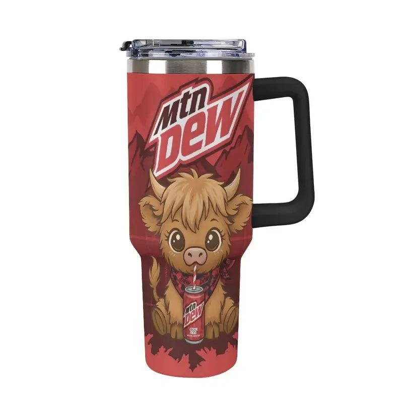 Highland Cows & Mtn Dew - Tumbler 40OZ