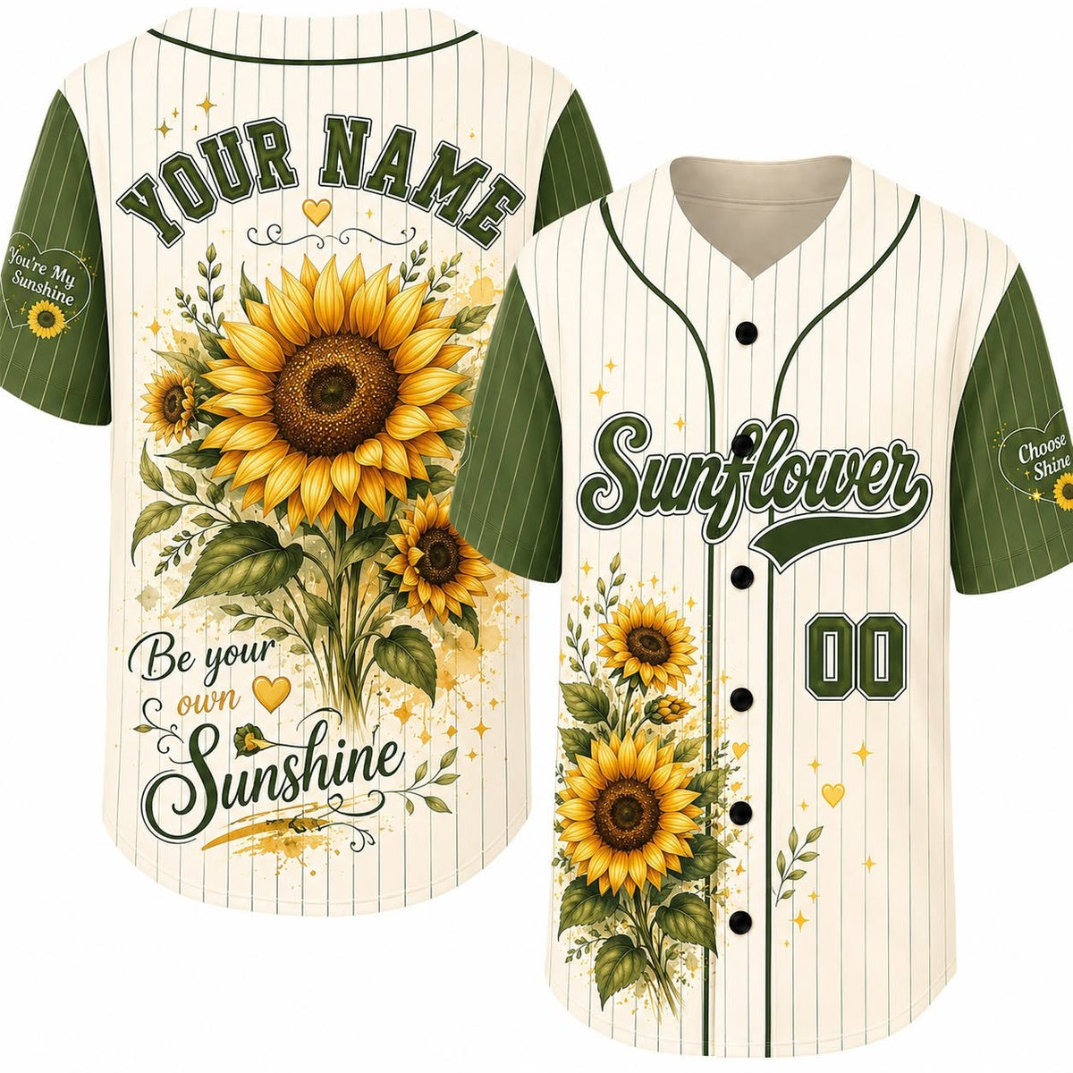 Life Is Full Of Sunshine Baseball Jersey Shirt GINSUN02