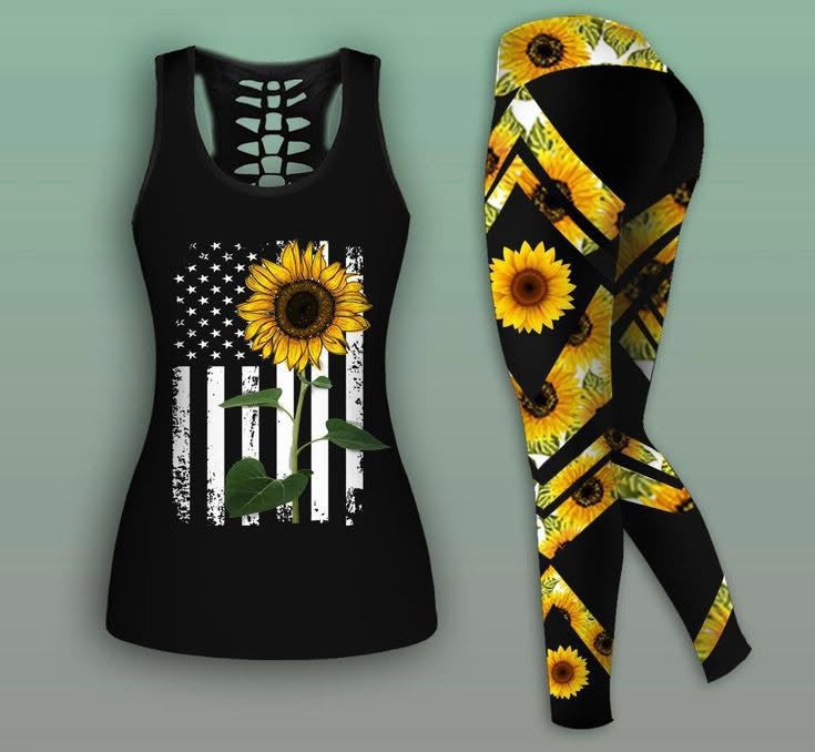 Sunflower - Combo Hollow Tank Top and Leggings GINSUN11