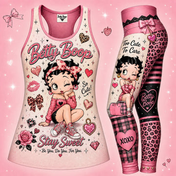 Boop - Combo Hollow Tank Top and Leggings GINBET24
