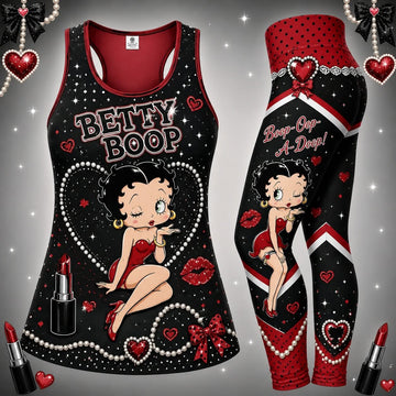 Boop - Combo Hollow Tank Top and Leggings GINBET27