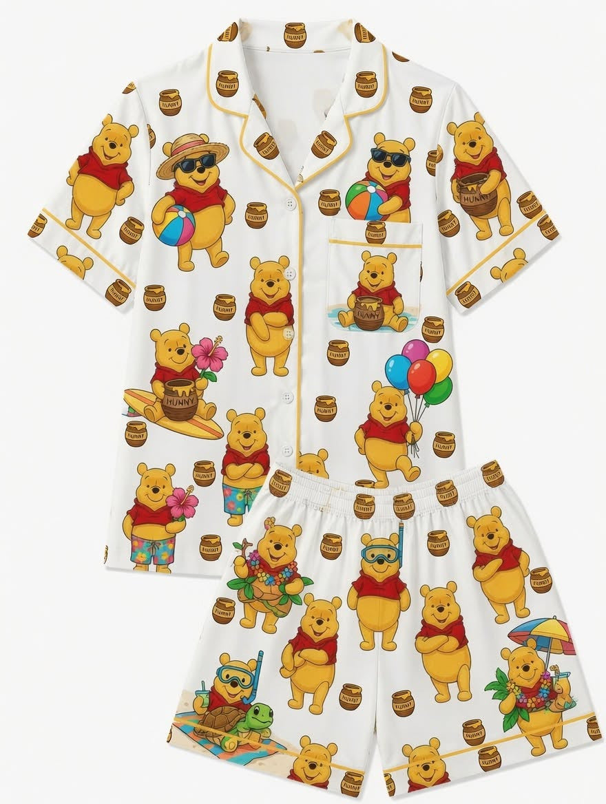 Winnie The Pooh Short Sleeve Pyjamas Set GINPOOH128
