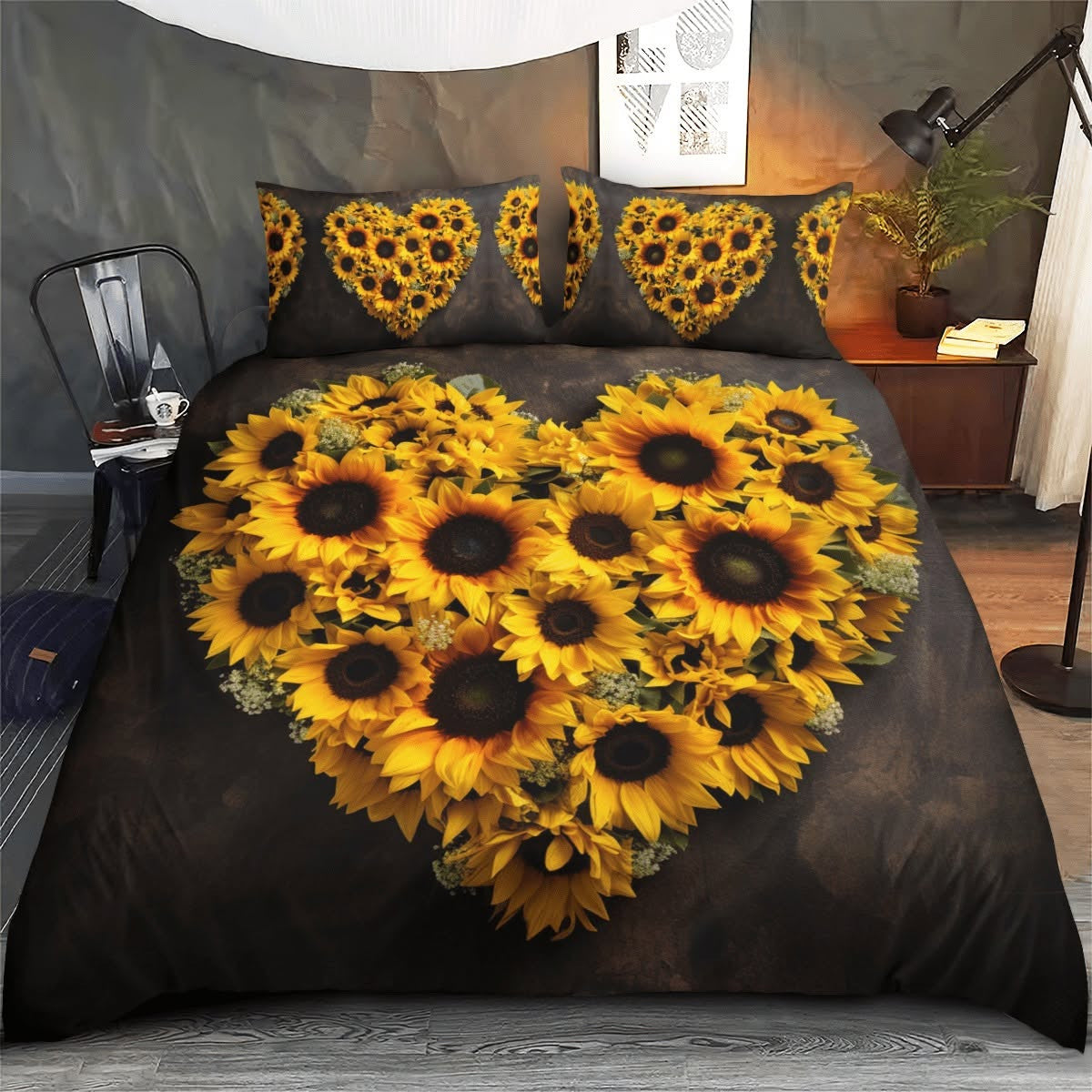 Sunflower Duvet Cover Bedding Set Duvet Cover Bedding Set GINSUN71
