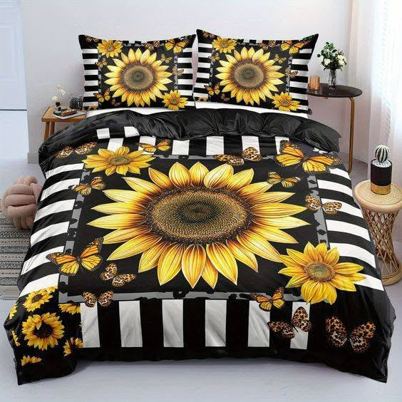 Sunflower Duvet Cover Bedding Set Duvet Cover Bedding Set GINSUN72