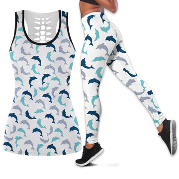 Dolphin - Combo Hollow Tank Top and Leggings GINDOP16