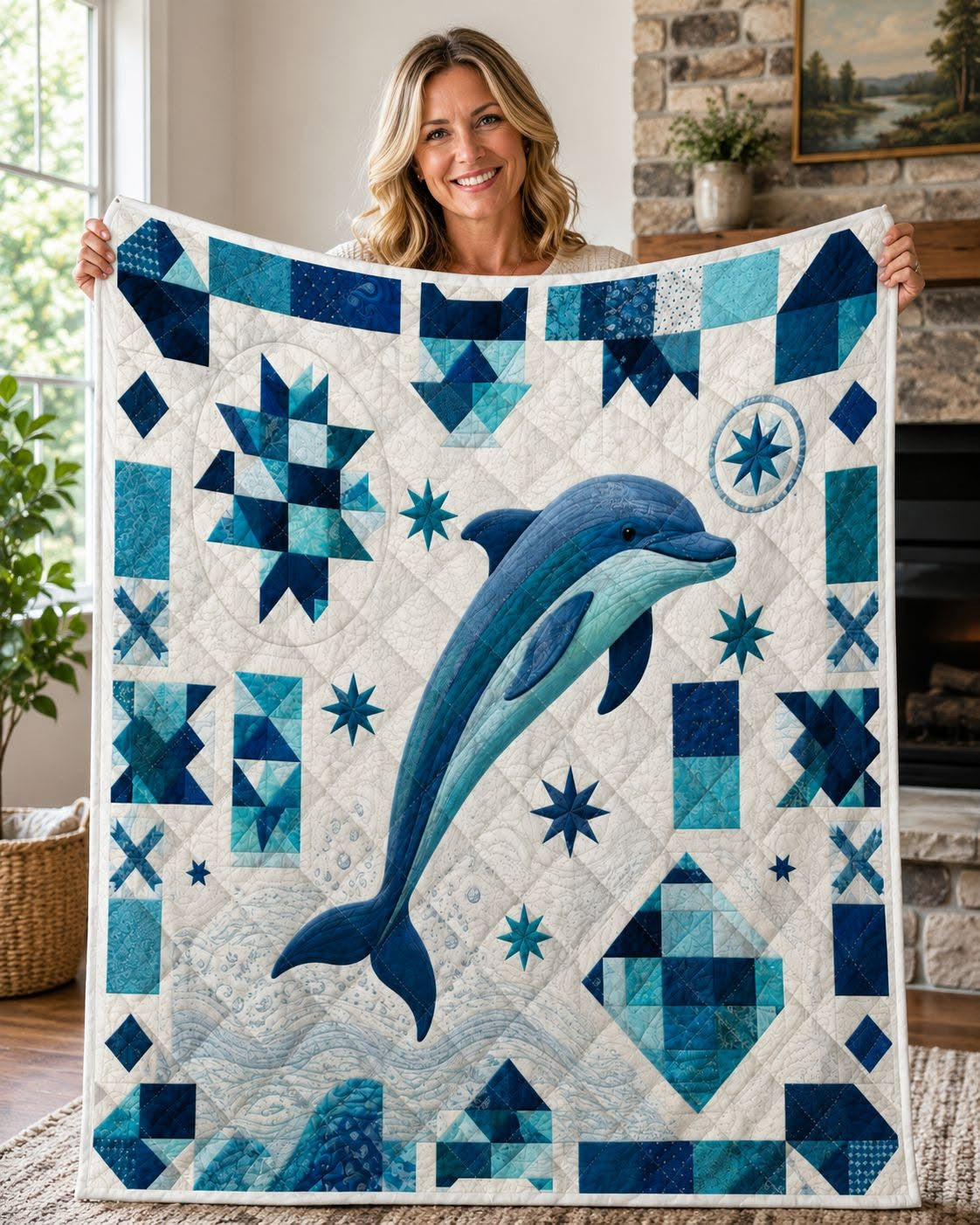 Dolphin Fleece Blanket/Quilt Blanket/Sherpa Blanket GINDOP17