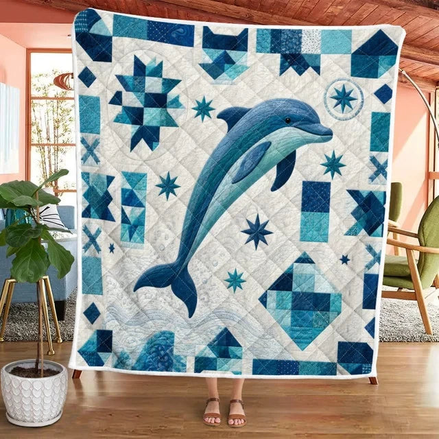 Dolphin Fleece Blanket/Quilt Blanket/Sherpa Blanket GINDOP17